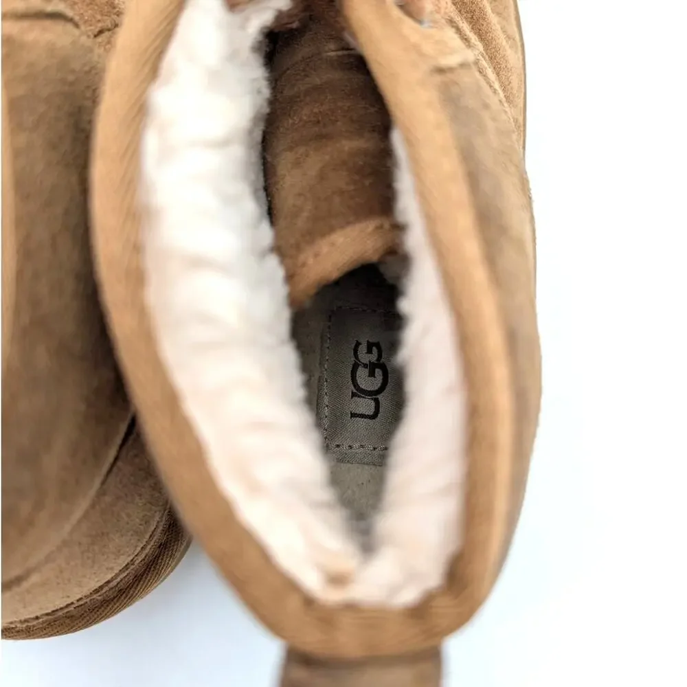 UGG Neumel II Water Resistant Chukka Boots Lace-Up Kid's Chestnut Size US5 EU37